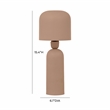 Pemberly Row Contemporary Accent Terracotta Metal Table Lamp