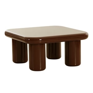 Pemberly Row Contemporary Accent Chocolate Brown Coffee Table