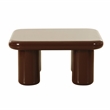 Pemberly Row Contemporary Accent Chocolate Brown Coffee Table