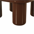Pemberly Row Contemporary Accent Chocolate Brown Coffee Table
