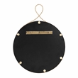 Pemberly Row Contemporary Accent Braided Brass Round Wall Mirror