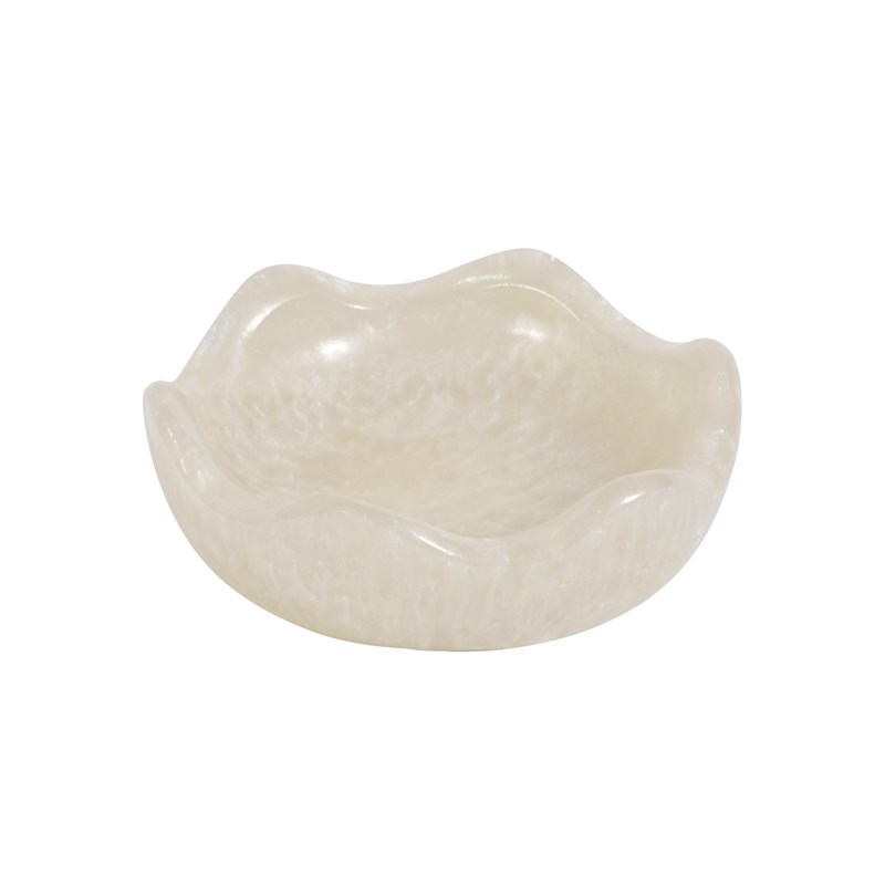 Pemberly Row Contemporary Accent Tan Swirl Resin Kiddush Cup