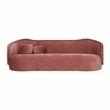 Pemberly Row Handmade Contemporary Accent Mauve Textured Velvet Sofa
