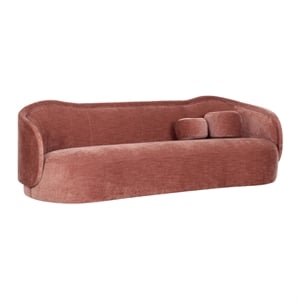 Pemberly Row Handmade Contemporary Accent Mauve Textured Velvet Sofa