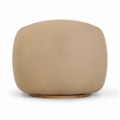 Pemberly Row Contemporary Accent Honey Brown Boucle Swivel Chair