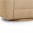 Pemberly Row Contemporary Accent Honey Brown Boucle Swivel Chair