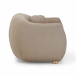 Pemberly Row Contemporary Accent Light Brown Finish Boucle Sofa