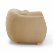 Pemberly Row Contemporary Accent Honey Brown Finish Boucle Sofa