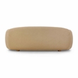 Pemberly Row Contemporary Accent Honey Brown Finish Boucle Sofa