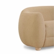 Pemberly Row Contemporary Accent Honey Brown Finish Boucle Sofa