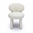Pemberly Row Contemporary Cream Performance Boucle Side Chair