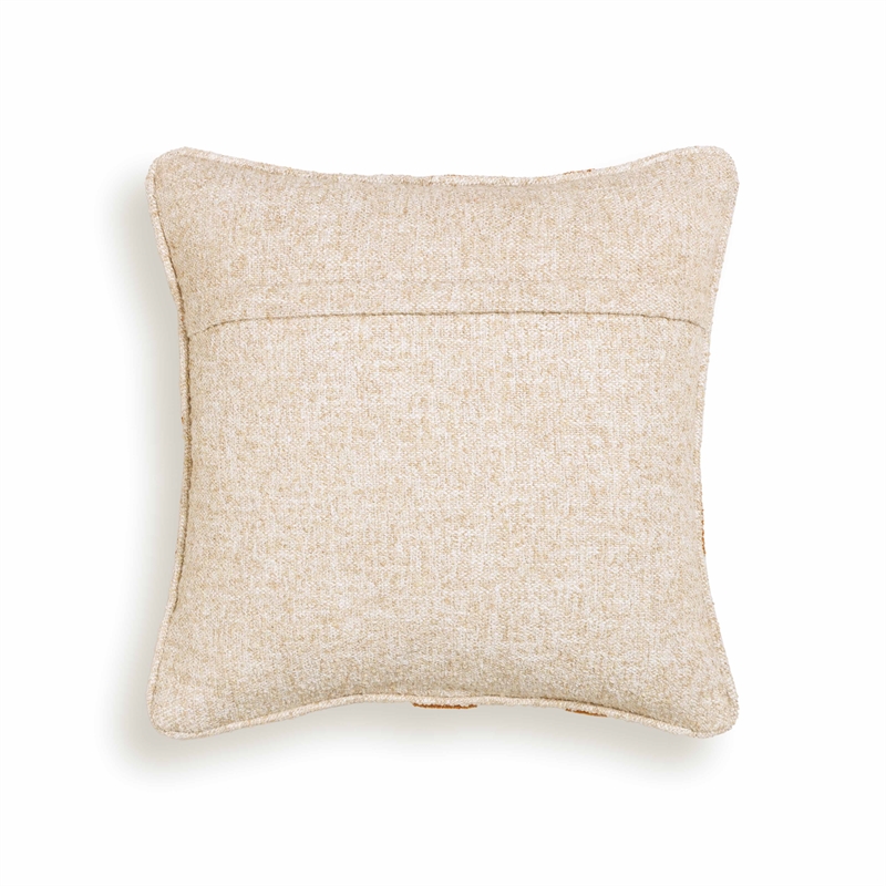 Pemberly Row Contemporary Accent Rust Orange Boucle Accent Cushion