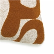 Pemberly Row Contemporary Accent Rust Orange Boucle Accent Cushion
