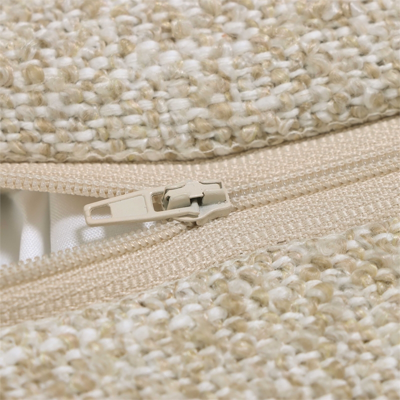 Pemberly Row Contemporary Accent Rust Orange Boucle Accent Cushion