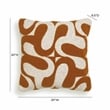 Pemberly Row Contemporary Accent Rust Orange Boucle Accent Cushion