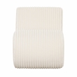 Pemberly Row Contemporary Cream Oversized Corduroy Accent Chair