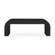 Pemberly Row Contemporary Accent Hump Black Finish Coffee Table