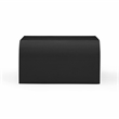 Pemberly Row Contemporary Accent Hump Black Finish Coffee Table