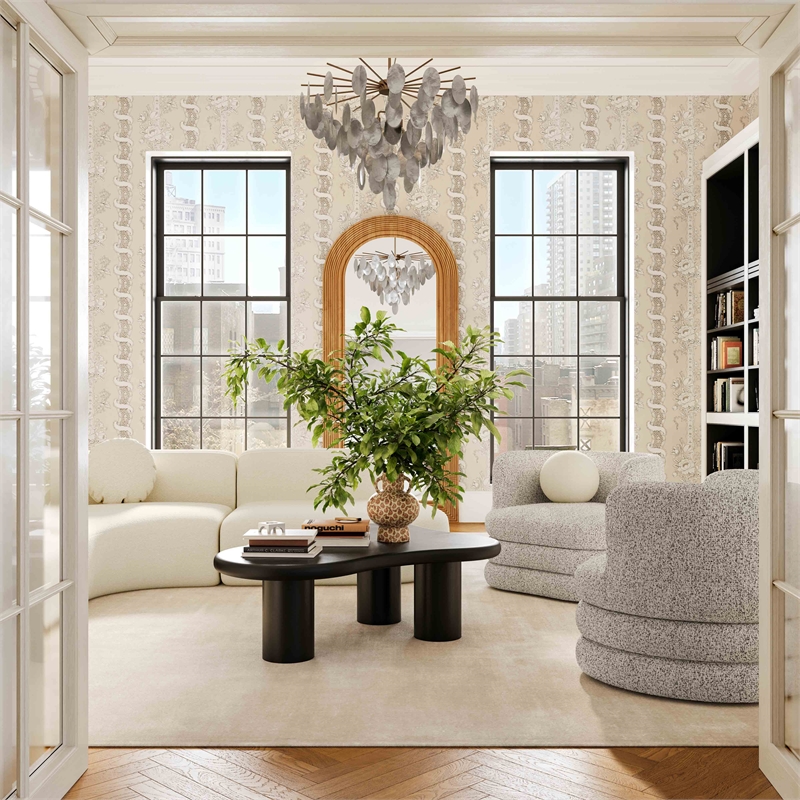 Pemberly Row Contemporary Light Gray Swivel Hotel Lounge Chair