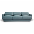 Pemberly Row Contemporary Accent Powder Blue Finish Velvet Sofa