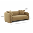 Pemberly Row Transitional Accent Performance Velvet Loveseat