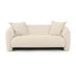 Pemberly Row Transitional Sandstone Textured Fabric Loveseat