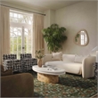 Pemberly Row Transitional Sandstone Textured Fabric Loveseat