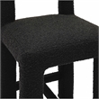 Pemberly Row Upholstered Fabric Contemporary Accent Black Boucle Counter Stool