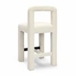 Pemberly Row Upholstered Fabric Contemporary Accent Cream Boucle Counter Stool