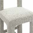 Pemberly Row Upholstered Fabric Contemporary Accent Gray Boucle Counter Stool
