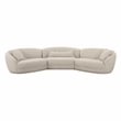 Pemberly Row Transitional Two-Tone Textured Boucle Large Sectional