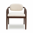 Pemberly Row Contemporary Cream Performance Boucle Dining Chair