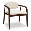 Pemberly Row Contemporary Cream Performance Boucle Dining Chair