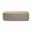 Pemberly Row Transitional Accent Taupe Finish Faux Mohair Bench