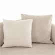 Pemberly Row Contemporary Cream Boucle Right Arm 2-Seater Loveseat