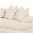 Pemberly Row Contemporary Cream Boucle Modular RAF Sectional