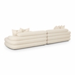 Pemberly Row Upholstered Contemporary Accent Cream Boucle Modular Sofa