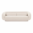 Pemberly Row Upholstered Contemporary Accent Cream Boucle Sofa