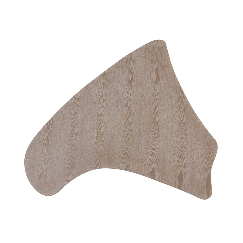 Pemberly Row Contemporary Washed Ash Organic Low Coffee Table