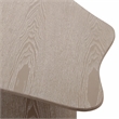 Pemberly Row Contemporary Washed Ash Organic Low Coffee Table