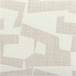 Pemberly Row Contemporary Accent Cream Finish Jacquard Bench