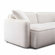 Pemberly Row White Sand Performance Corduroy Velvet Modular Loveseat