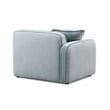 Pemberly Row Seafoam Performance Corduroy Velvet LAF Corner Chair