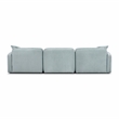 Pemberly Row Seafoam Performance Corduroy Velvet 4-Piece Modular Sectional