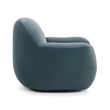 Pemberly Row Contemporary Accent Dark Teal Velvet Swivel Chair