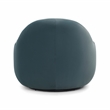 Pemberly Row Contemporary Accent Dark Teal Velvet Swivel Chair