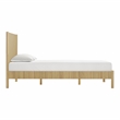 Pemberly Row Contemporary Accent Natural Finish Wood Queen Bed