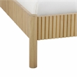 Pemberly Row Contemporary Accent Natural Finish Wood Queen Bed