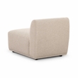 Pemberly Row Contemporary Accent Cream Boucle Armless 1-Seater