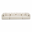 Pemberly Row Contemporary Cream Heavy Textured Fabric 145